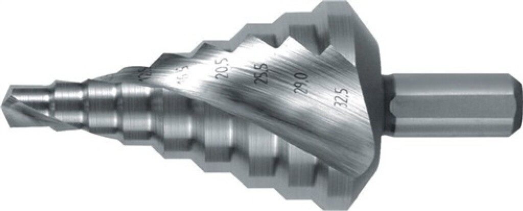101 092 Ruko Getrapte boor boorbereik 6,5-32,5mm HSS spiraalgegroefd snedeaantal 2 tredenaantal 9