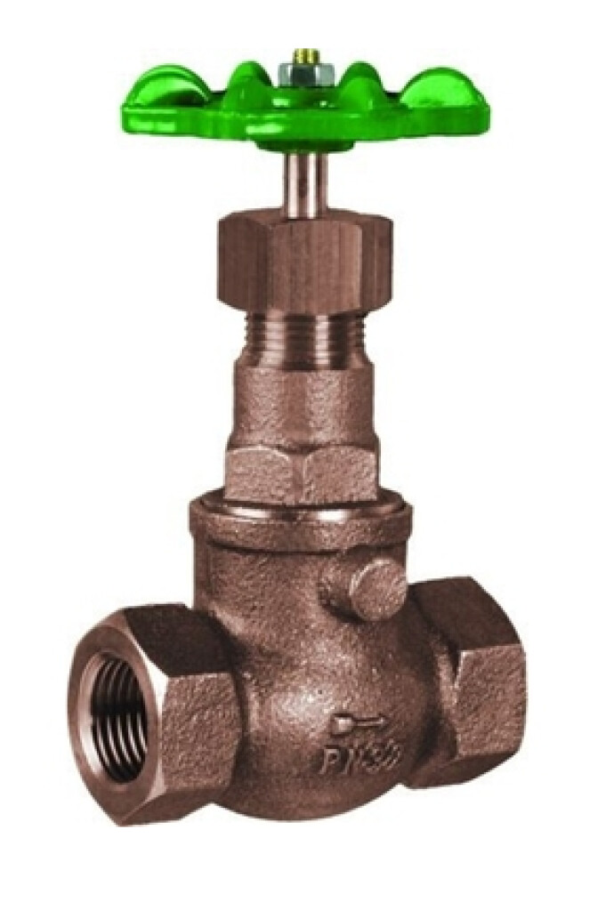 3040-1.1/4" Econ Brons / RVS regelklep recht PN32 1.1/4'' BSPP inwendig