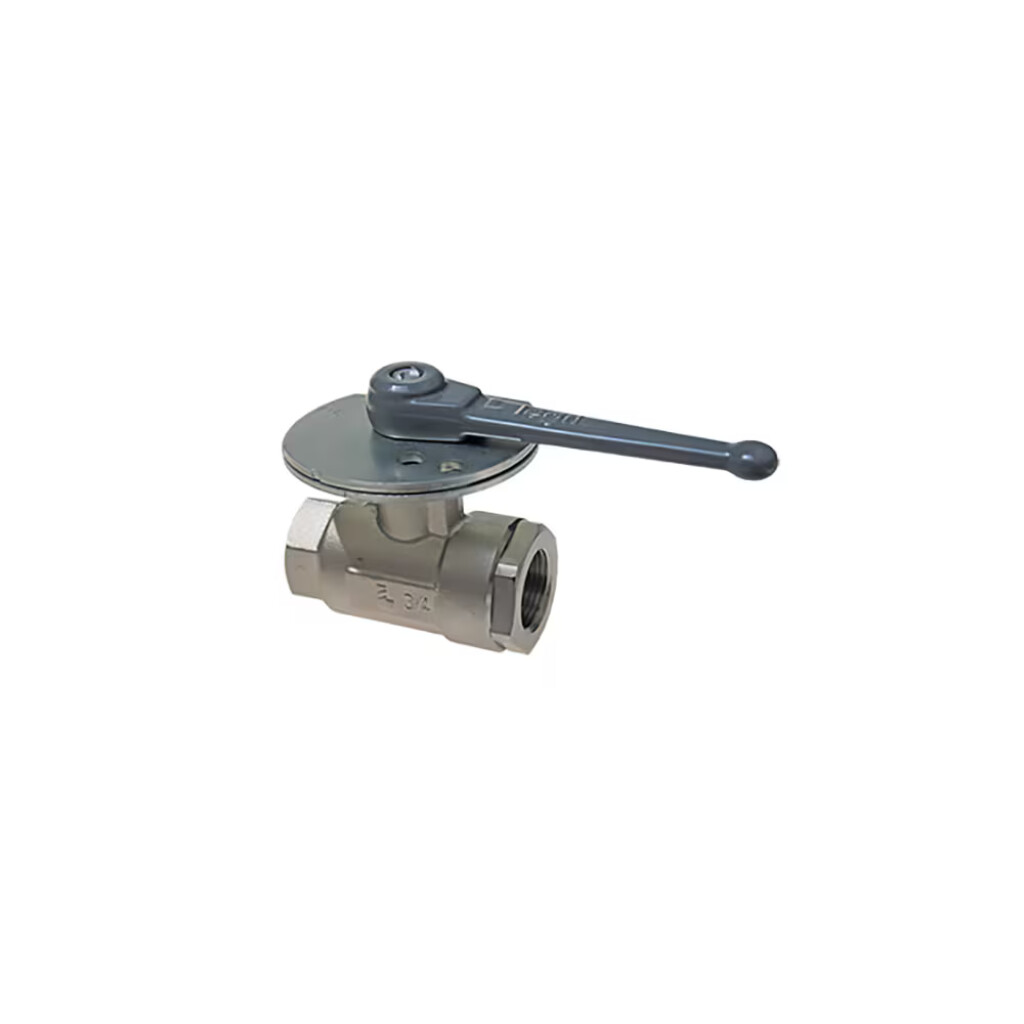 0432 10 17 Legris Kogelkraan met slotplaat 3/8"bspp bi/bi
