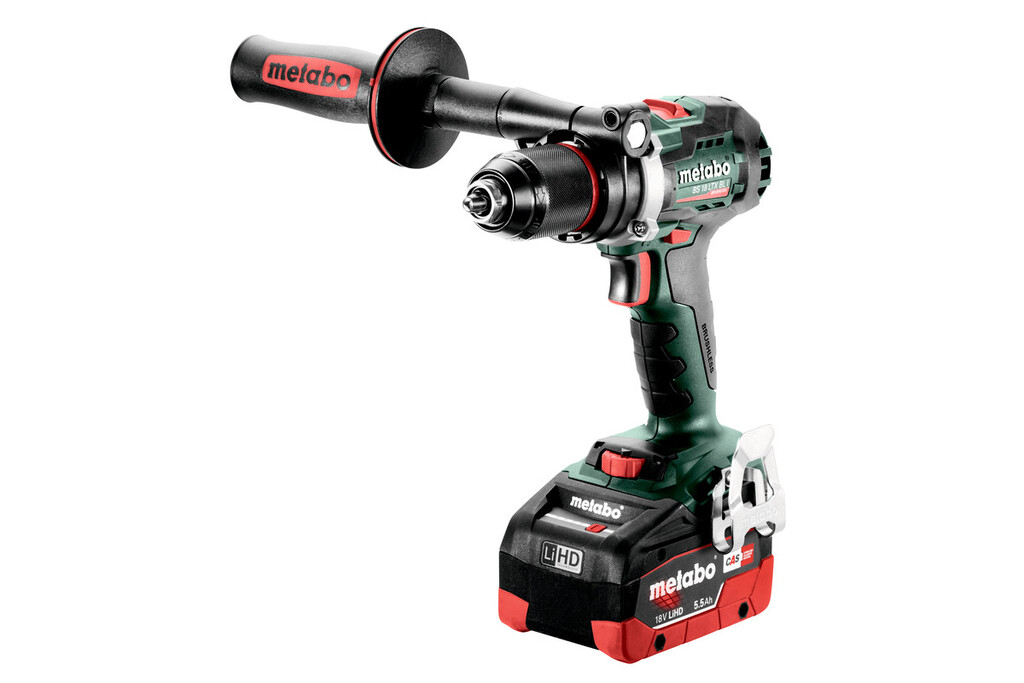 BS 18 LTX BL I Metabo accu boorschroefmachine, 2x accu LiHD 18Volt 5,5Ah, lader ASC 145, in metabox 145L