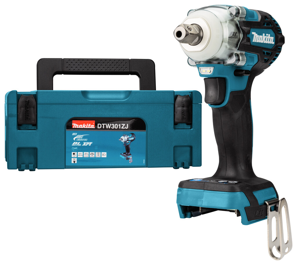DTW301ZJ Makita 18V Slagmoersleutel Zonder accu's en lader, in Mbox