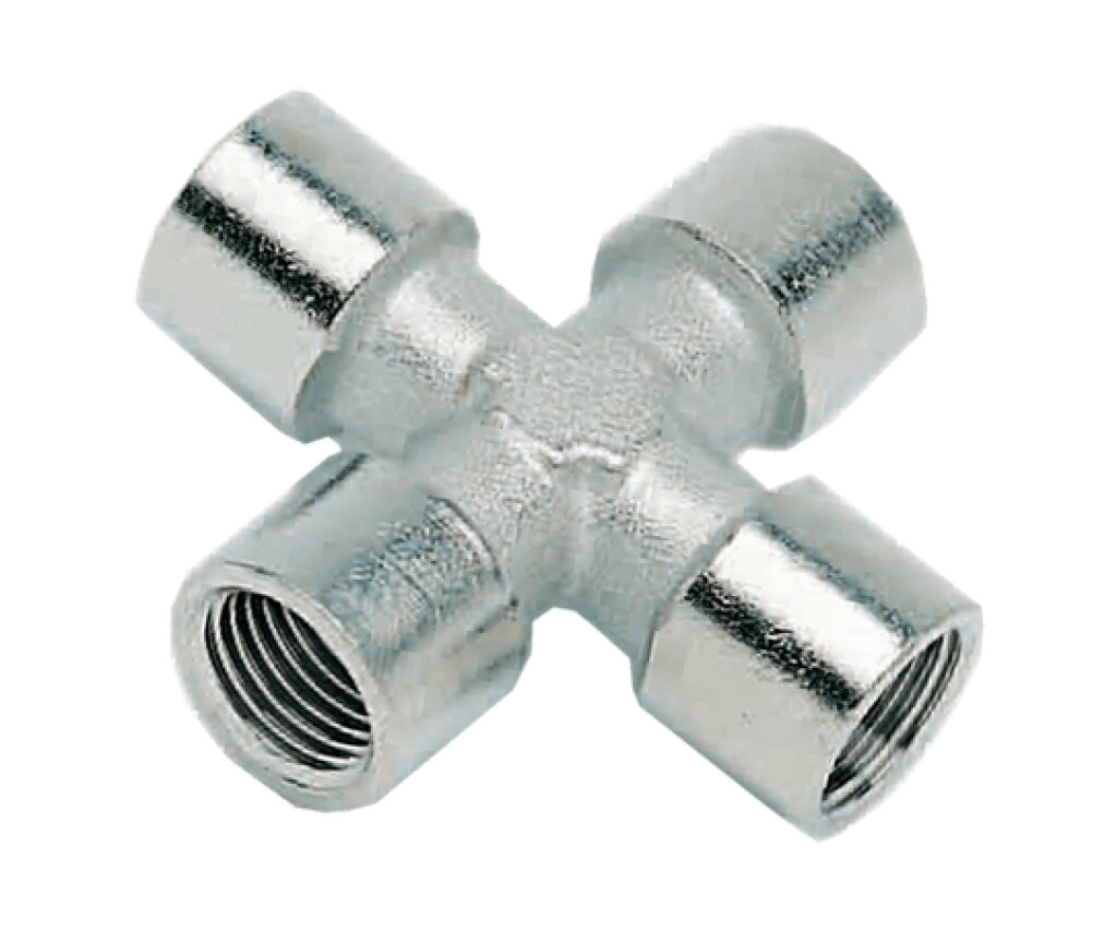 DRF.4F01 Aignep X-draadfitting G1/8" bi x bi x bi x bi