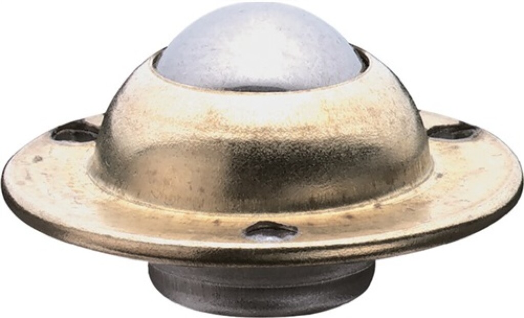 Kogelrol  staal verzinkt stalen kogel d. 25 mm draagvermogen 20 kg