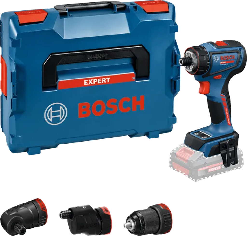 06019R2003 Bosch Expert EXSR18V-90FC Accu schroefboormachine, zonder accu en lader, Incl. GFA 18-M, GFA 18-W, GFA 18-E, in L-Boxx 136