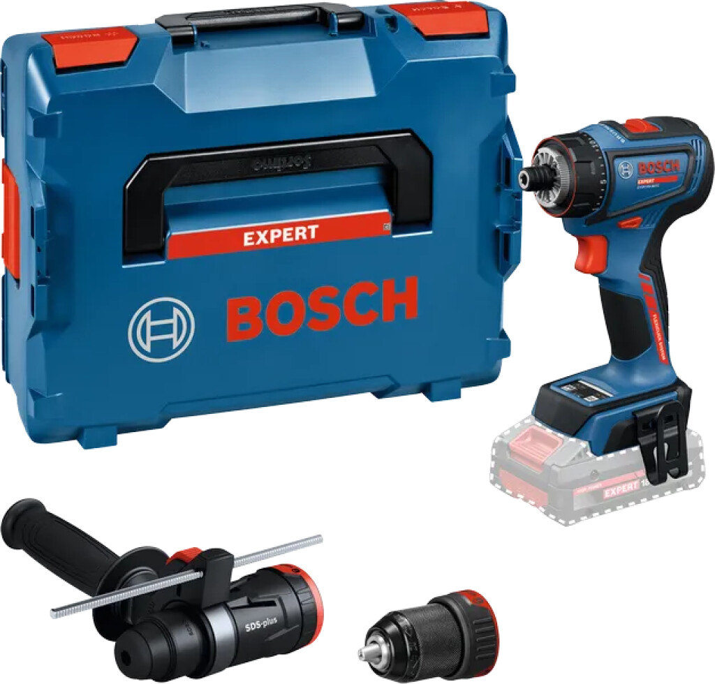 06019R2002 Bosch Expert EXSR18V-90FC Accu schroefboormachine, zonder accu en lader, Incl. GFA 18-M, GFA 18-H, in L-Boxx 136