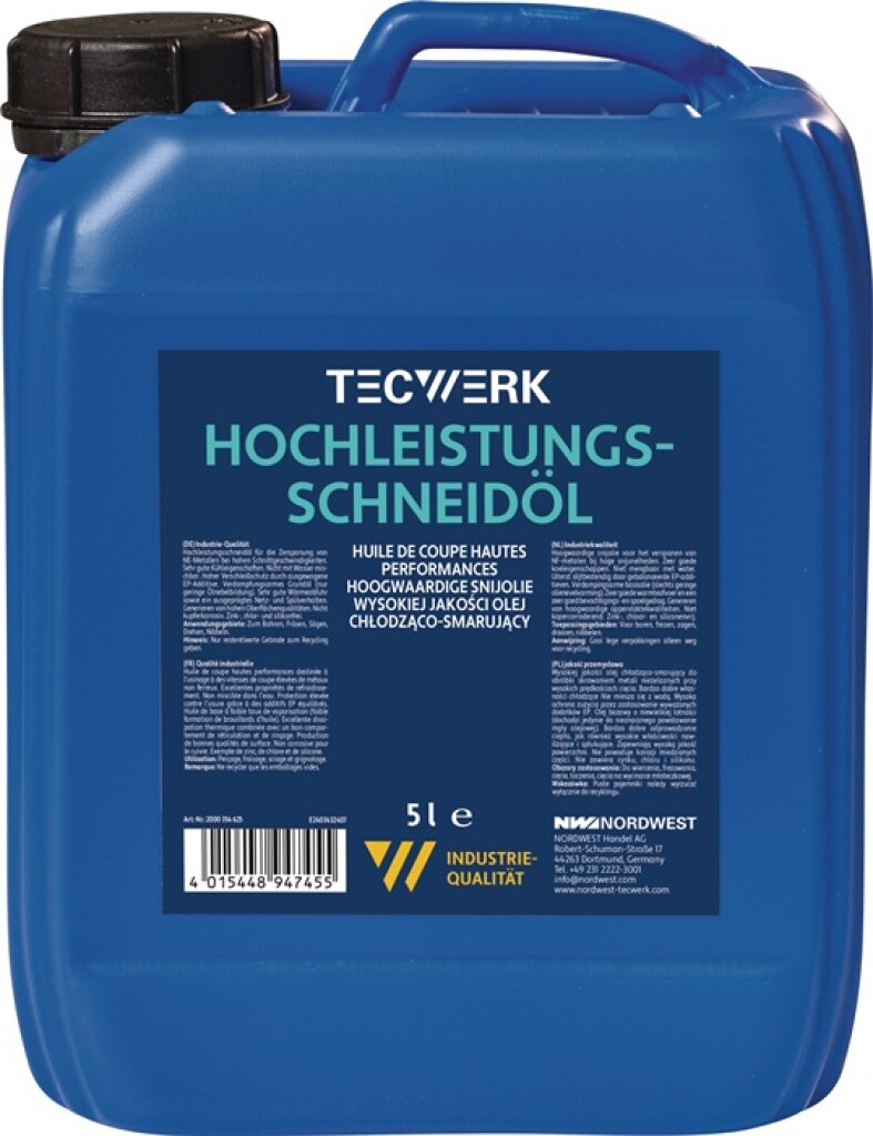 2000354625 Tecwerk Hoogwaardige snijolie 5ltr