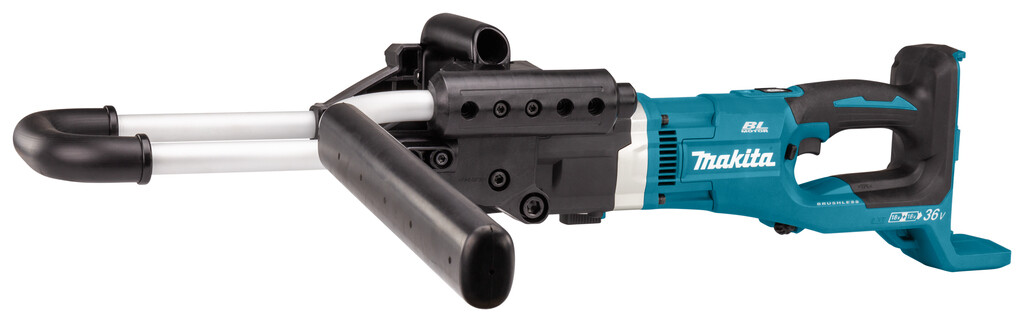 DDG460ZX7 Makita LXT 2x18V Grondboor Zonder accu en lader in doos, Incl. adapter A en D