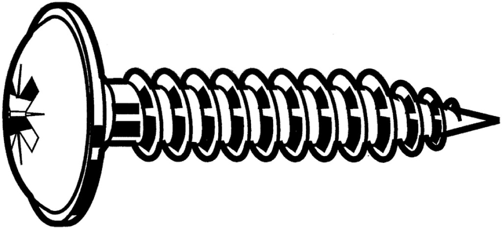 3,5x17mm Staal ELVZ Achterwandschroef met Pozidriv kruisgleuf