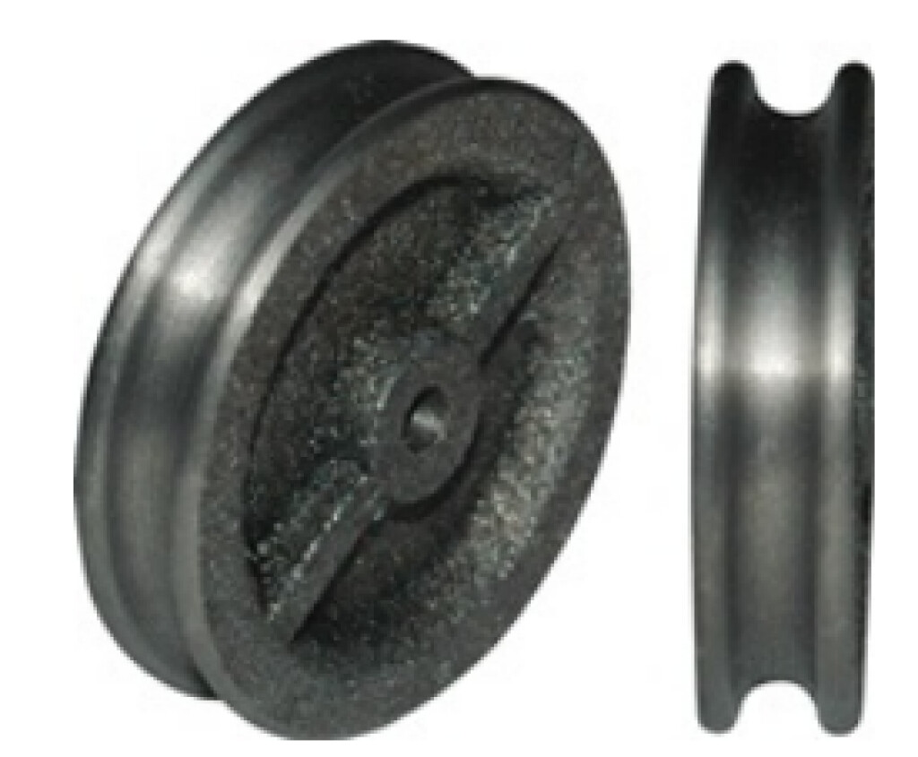 Kabelrol D40mm groef 6mm grijs gietijzer gedraaid en geboord