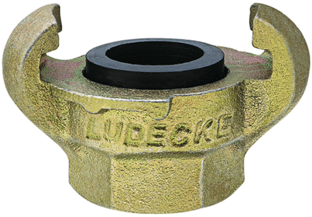 GY LUCHTAANSL.STUK 1/2" BIDR met rubberdichting nok 42 mm
