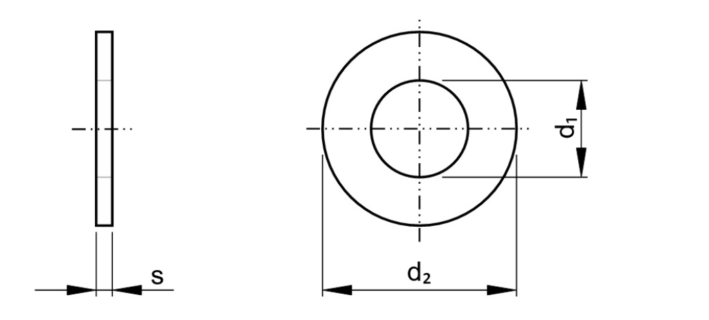 D134 M10 Staal ELVZ sluitirng type 1