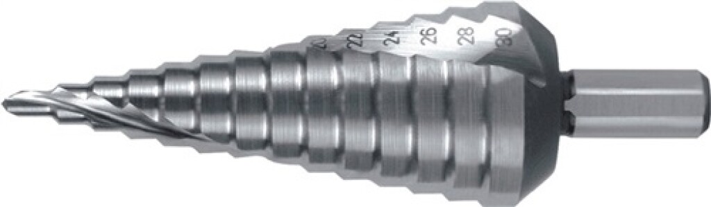 101 052  Ruko Getrapte boor boorbereik 4-30mm HSS spiraalgegroefd snedeaantal 2 tredenaantal 14