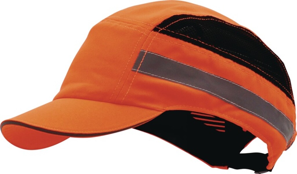 2000370384 Tecwerk Veiligheidspet PLUS Base-Cap 52-65cm neonoranje ABS EN 812:2012