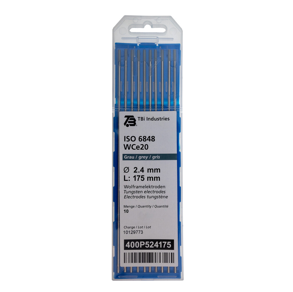 400P524175 TBi Wolfraam-Elektrode D 2.4 X 175mm (grijs)
