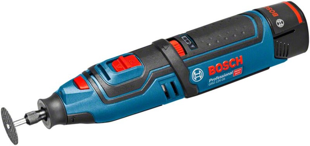 06019C5001 Bosch GRO 12V-35 Accurotatiegereedschap in L-BOXX 102 met 2 x 2,0 Ah Li-Ion-accu, adapter
