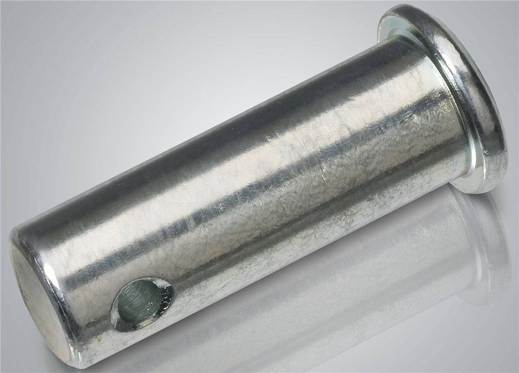 DIN1434 10x28mm Automatenstaal ELVZ Gaffelpen met kleine kop en splitpengat