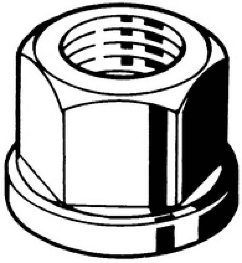 DIN6331 M10 Kl.10 Zeskantkraagmoer