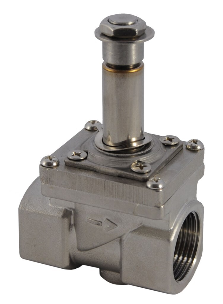 MV2-P-08V10RVS-NC IP-P 1/4" 2/2 Magneetventiel Indirect type MV2 Viton RVS304 Normal closed
