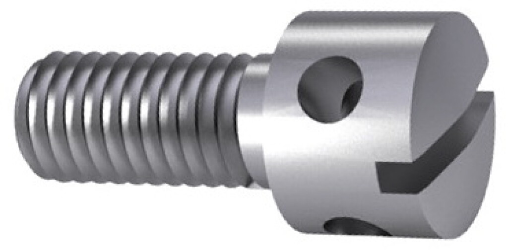 DIN404 M4x10 RVS A1-50 Kruisgatschroef met zaaggleuf
