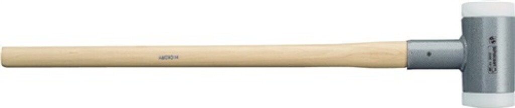 HALDER Voorhamer SUPERCRAFT terugslagvrij hard nylon wit hoofd-d. 100 mm lengte 1000 mm koplengte 300 mm hickory