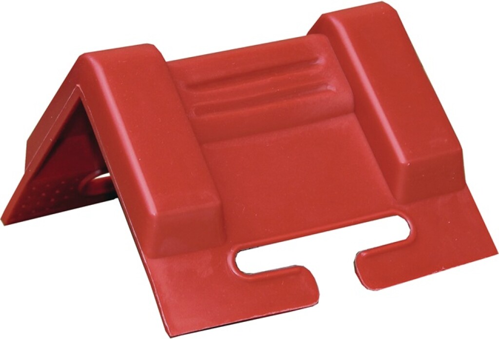 2000365139 Tecwerk Kantbeschermingshoek 95x95mm rood met sleuf VP=10st