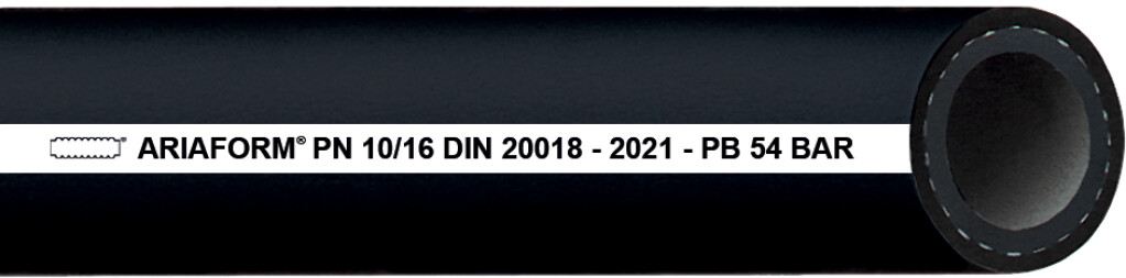 Ariaform/DIN 10X19mm Persluchtslang DIN 20018 zwart glad