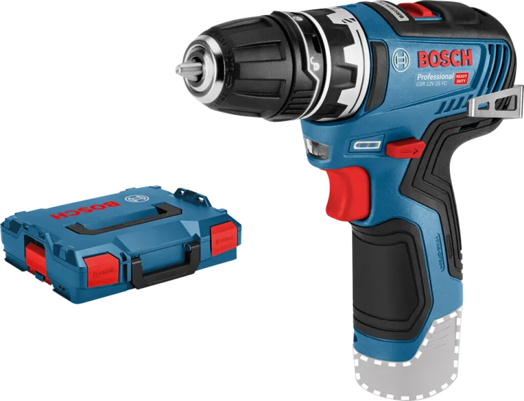 06019H3002 Bosch Accu schroefboormachine GSR 12V-35 FC, zonder accu en lader, met GFA 12-B, in L-Boxx 102