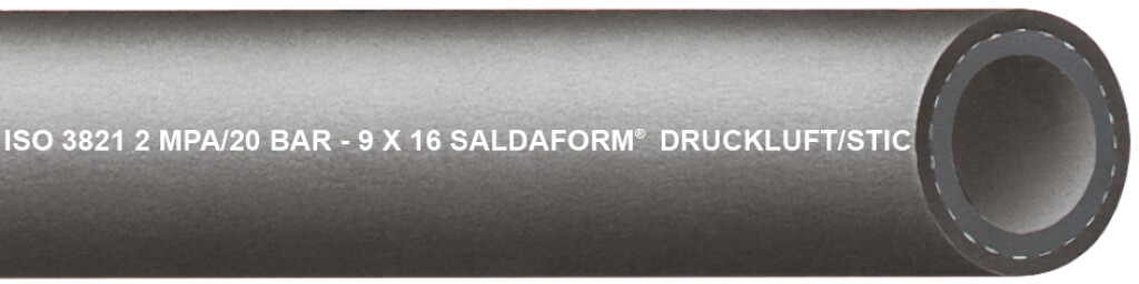 SALDAFORM/ZW ISO 3821 6x13mm Argon slang zwart