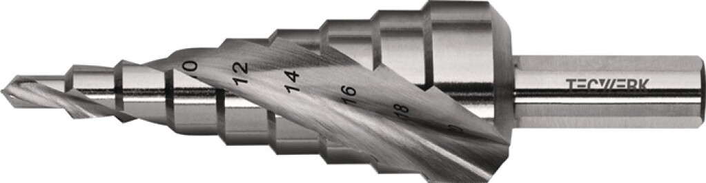 2000862082 Tecwerk Getrapte boor 4-20mm HSS spiraalgegroefd snedeaantal 2 tredenaantal 9