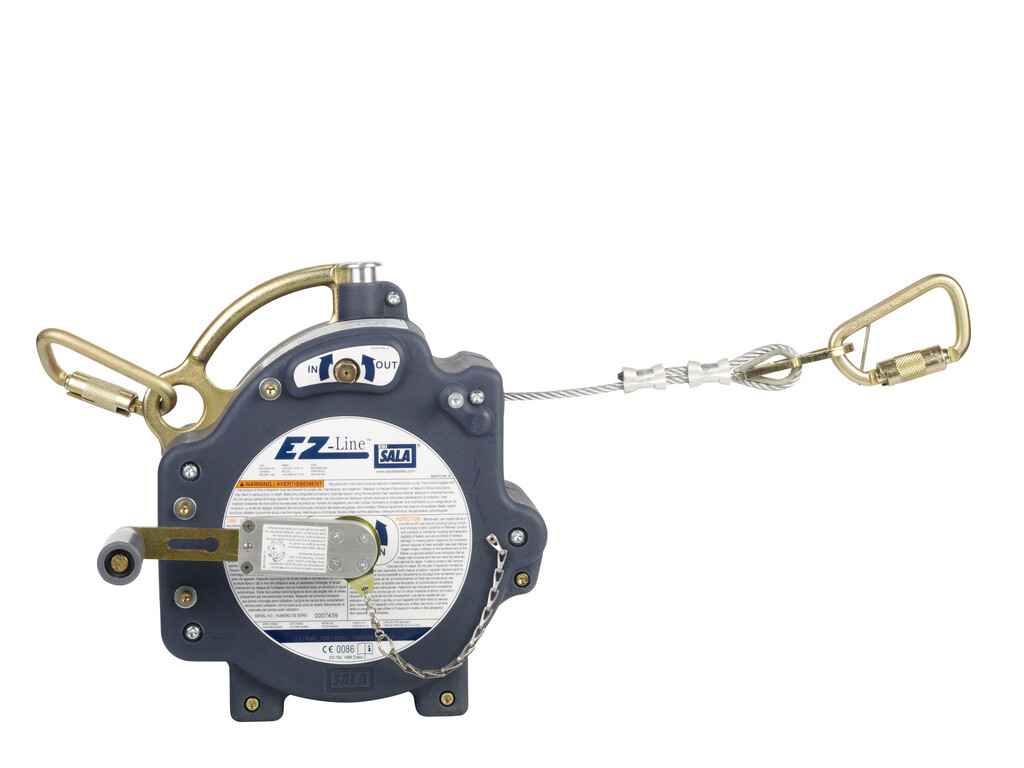 7605061 3M™ DBI-SALA® EZ-Line™ Intrekbaar horizontaal reddingslijnkabelsysteem, 18,3mtr.