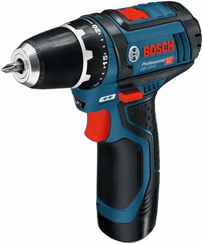 060186810D Bosch Accu schroefboormachine GSR12V-15 zonder Accu en lader, in L-Boxx 102