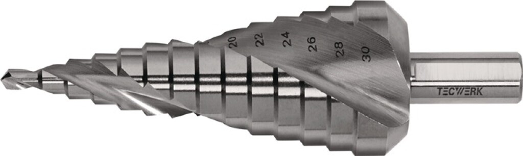 2000862083 Tecwerk Getrapte boor 4-30mm HSS spiraalgegroefd snedeaantal 2 tredenaantal 14