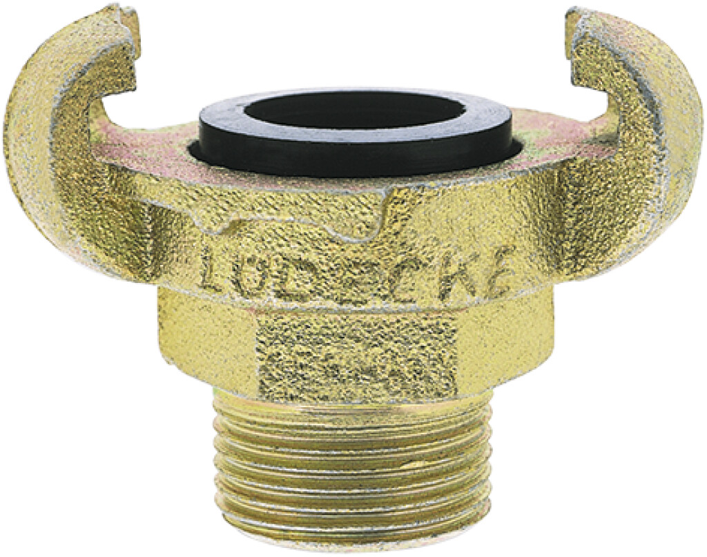 GY LUCHTAANSL.STUK 1" BUDR met rubberdichting nok 42 mm