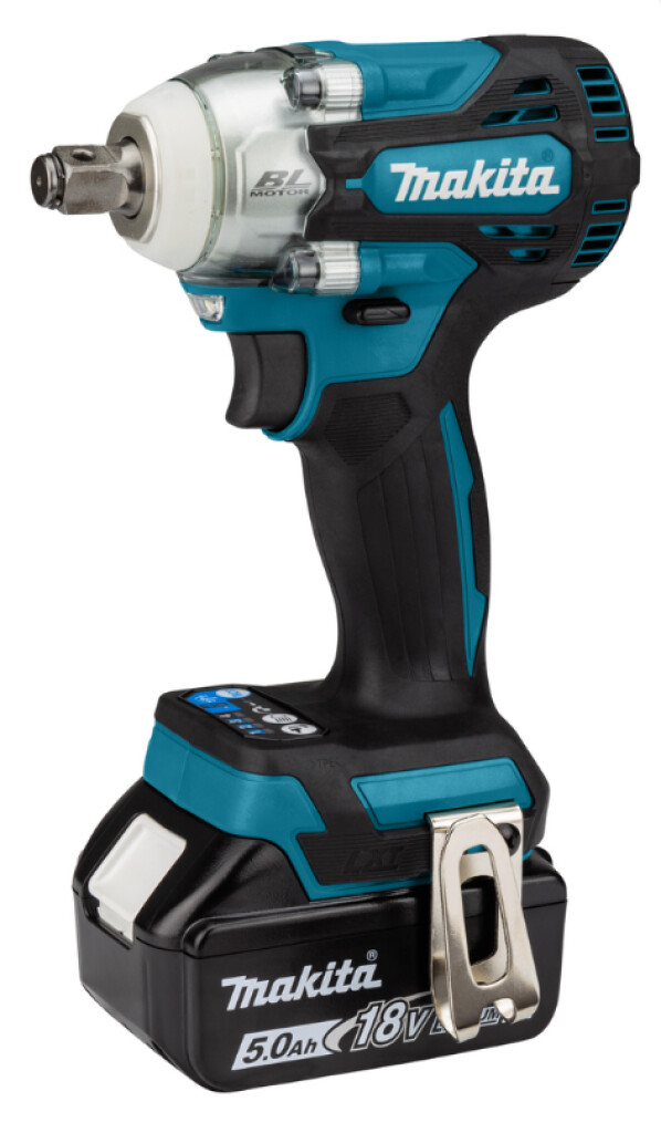 DTW300RTJ Makita 18V Slagmoersleutel 5,0 Ah accu (2 st), snellader, in Mbox