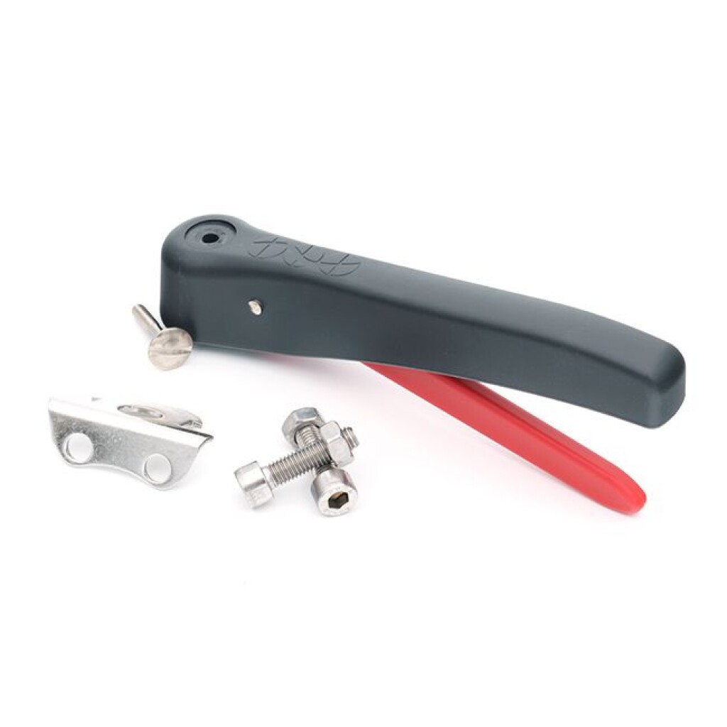 4335DN65 Kieselmann Handbediening schaarmodel kunststof tbv vlinderklep DN65/2,5" incl. schroef en vergrendelplaat l=165mm 