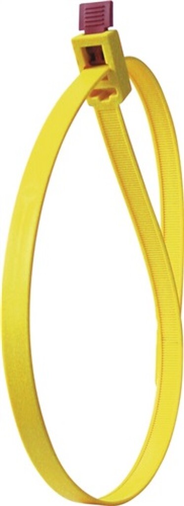 115-00001 HellermannTyton SpeedyTie Kabelbinder polyamide 6.6 geel lengte 750mm breedte 13mm Min. bindkracht 888 N 5st./zak