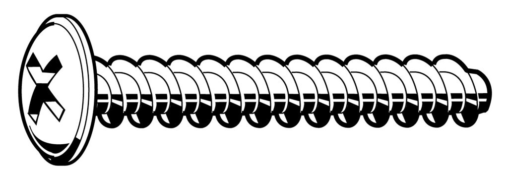 3,5x12mm Staal ELVZ Zelfdraadvormende schroef 30° flenskop met Pozidrive kruisgleuf