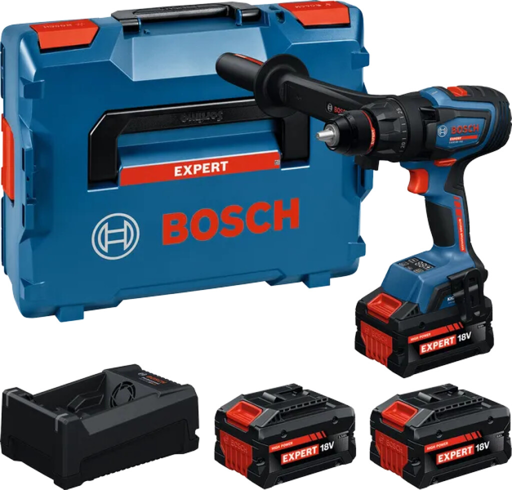 06019R2202 Bosch Expert EXSR18V-150 Accu schroefboormachine, 2x accu 18V-80, 1x accu 18V-55, lader GAL 12V/18V-80, in L-Boxx 136