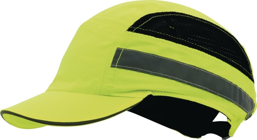 2000370385 Tecwerk Veiligheidspet PLUS Base-Cap 52-65cm neongeel ABS EN 812:2012