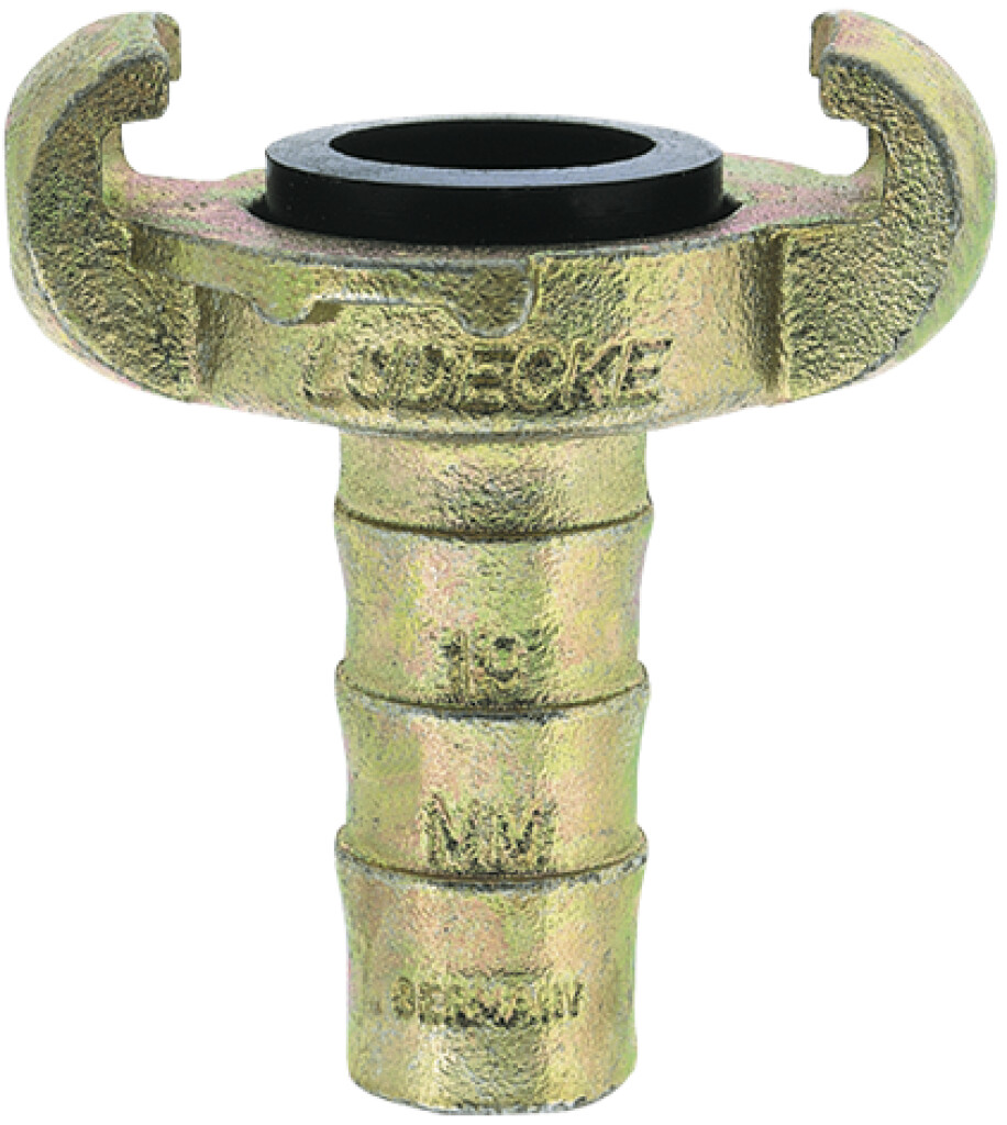 GY LUCHTKOPPELING 5/8" TULE met rubberdichting  nok 42 mm