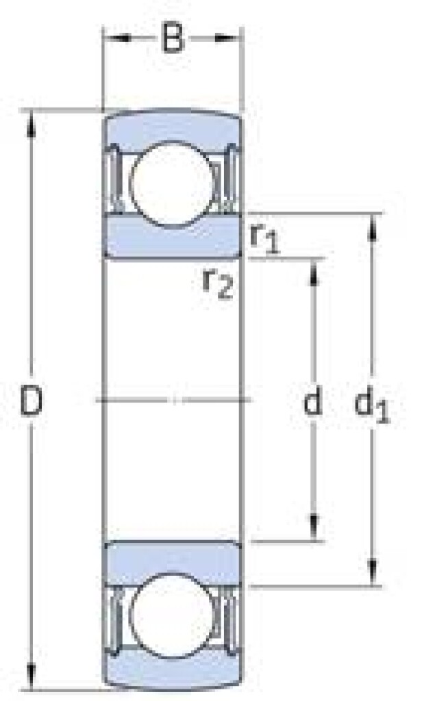 1726204-2RS1 SKF Insteeklager