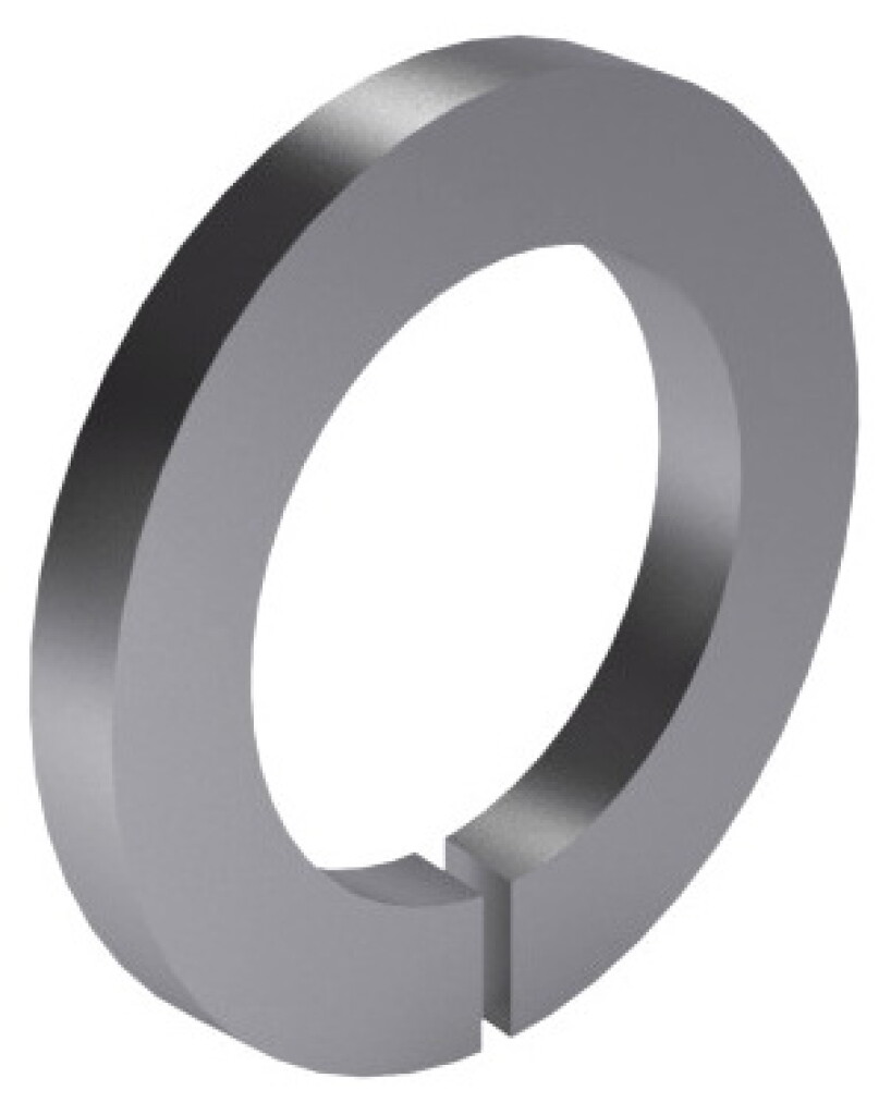 ASME B18.21.1 1/2" Staal ELVZ Veerring met vlakke einden