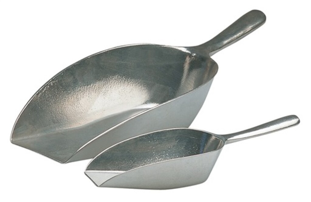 Maatschep Aluminium zilver l. 310 mm Inhoud 555 cm³