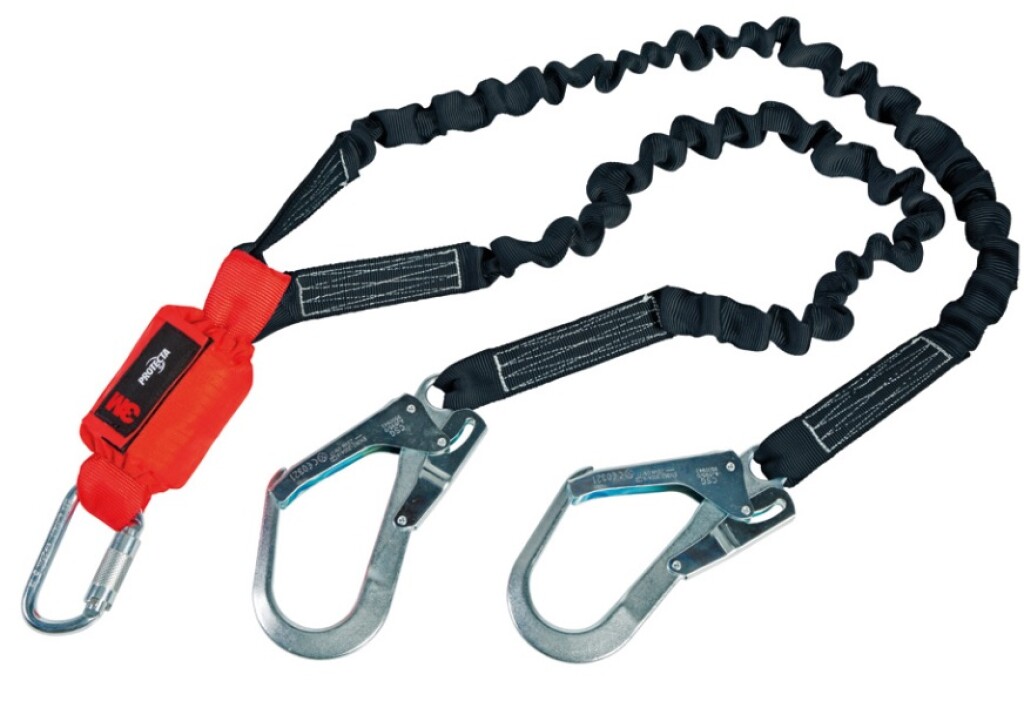 1260346 3M™ Protecta® Schokdempende vallijn, elastische webbing, dubbele lijn, 2,00mtr.