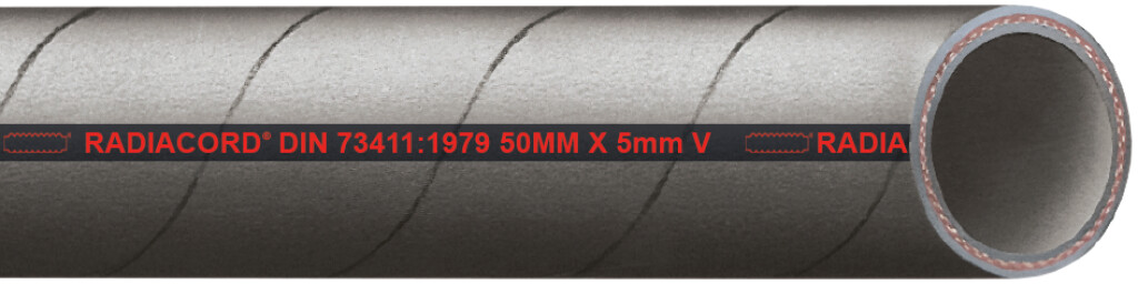 RADIACORD-DIN 100X112-1mtr EPDM koelwaterslang DIN 73411 (-30 t/m 130°C)
