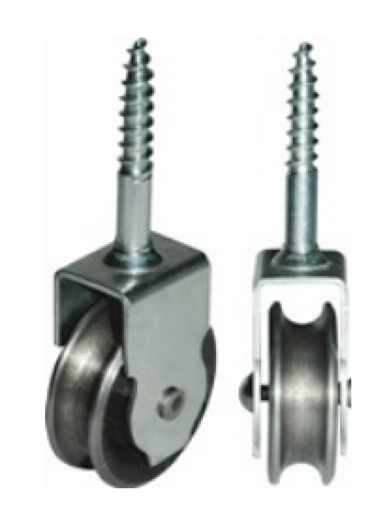 Katrol D45mm groef 9mm grijs gietijzer