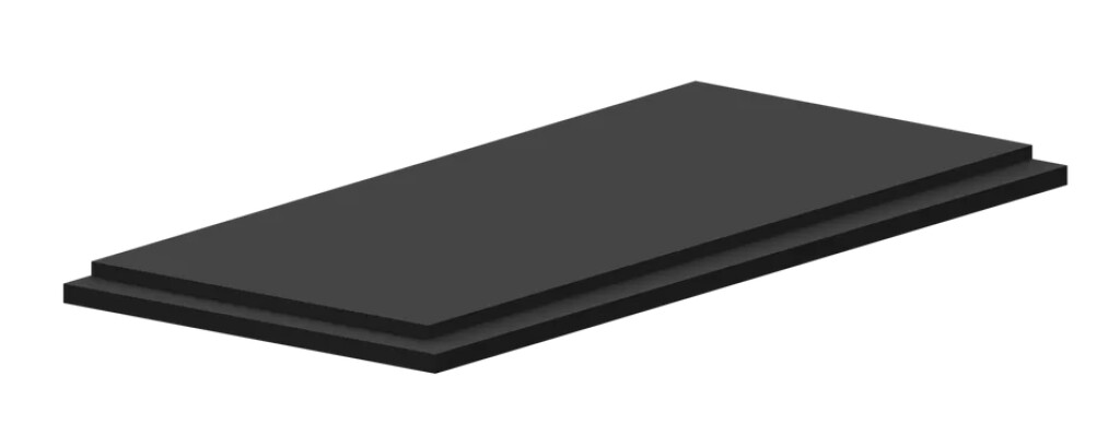 1000x8mm Celrubberplaat EPDM zwart