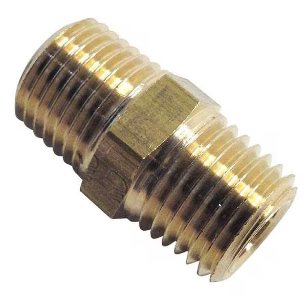 0121 10 10 Legris Dubbele nippel 1/8"x 1/8"bspt (bu x bu)