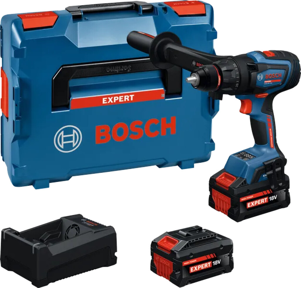 06019R2201 Bosch Expert EXSR18V-150 Accu schroefboormachine, 1x accu 18V-80, lader GAL 12V/18V-80+, in L-Boxx 136